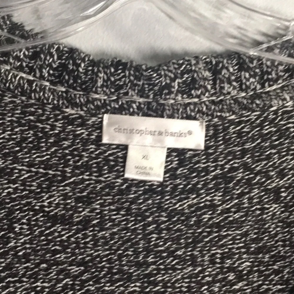Christopher‎ & Banks sweater Chunky women’s size xl x-large 3 button heavier we…